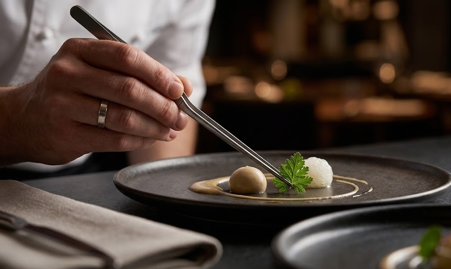 High-end fine dining plate